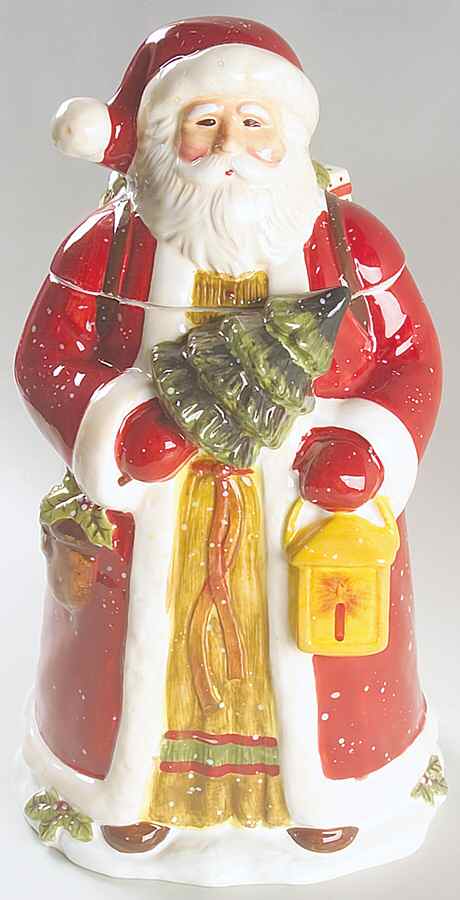 Victorian Santa Figural Cookie Jar & Lid by Certified International-1
