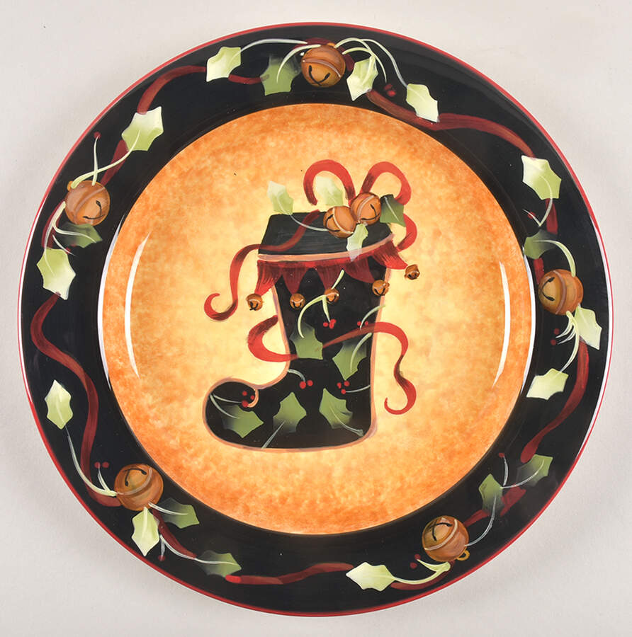 Ribbons & Bells Dinner Plate by Certified International-1
