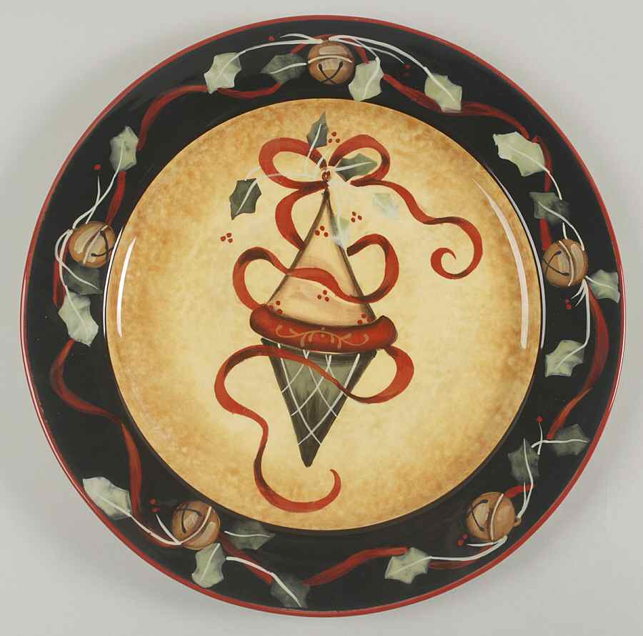 Ribbons & Bells 13" Chop Plate (Round Platter) by Certified International-1
