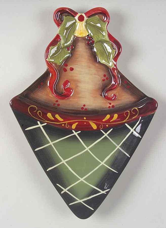 Ribbons & Bells Figural Candy Plate by Certified International-1