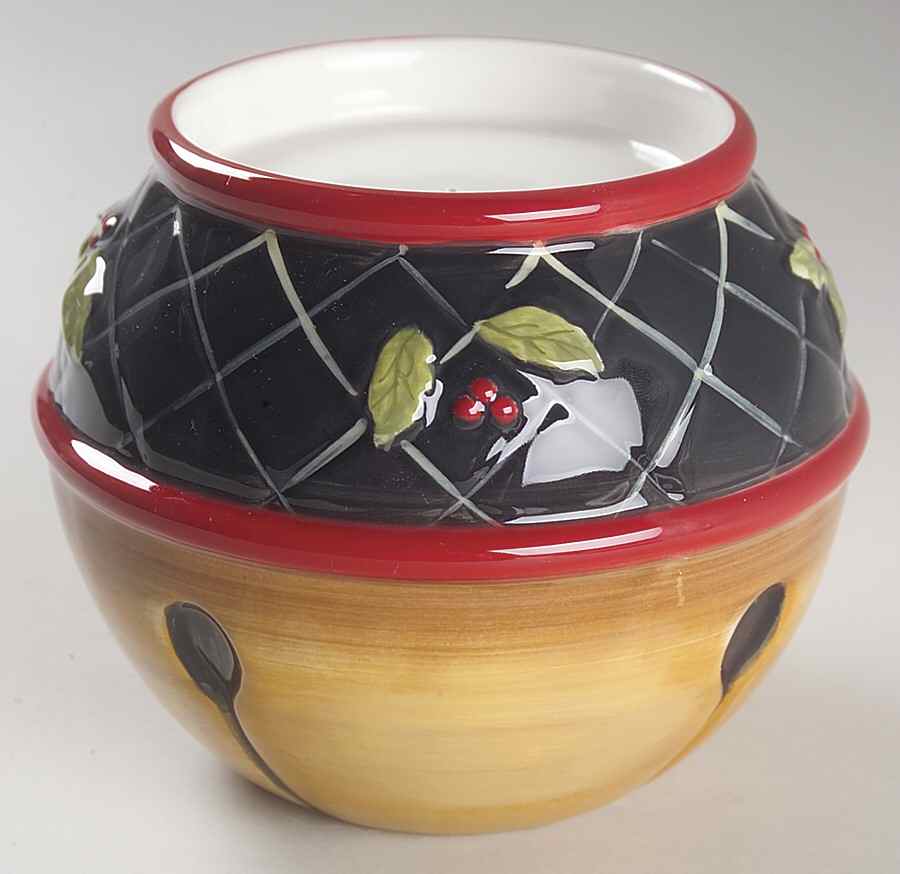 Ribbons & Bells 4" Pillar Candleholder by Certified International-1