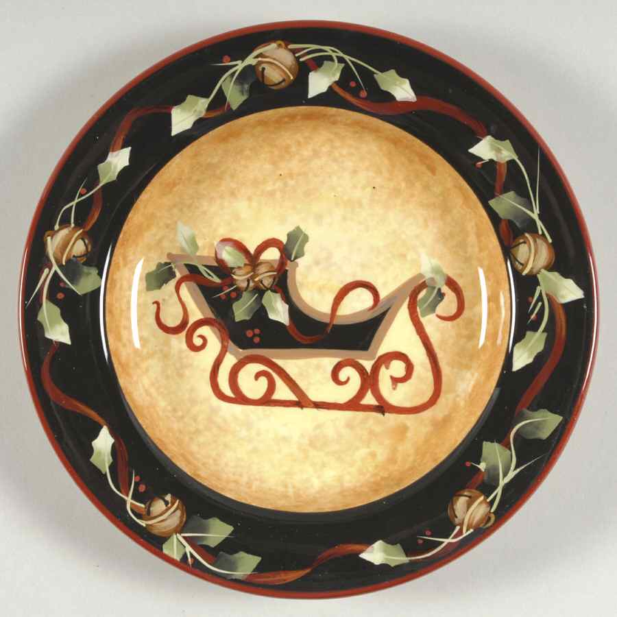 Ribbons & Bells Dessert/Pie Plate by Certified International-1