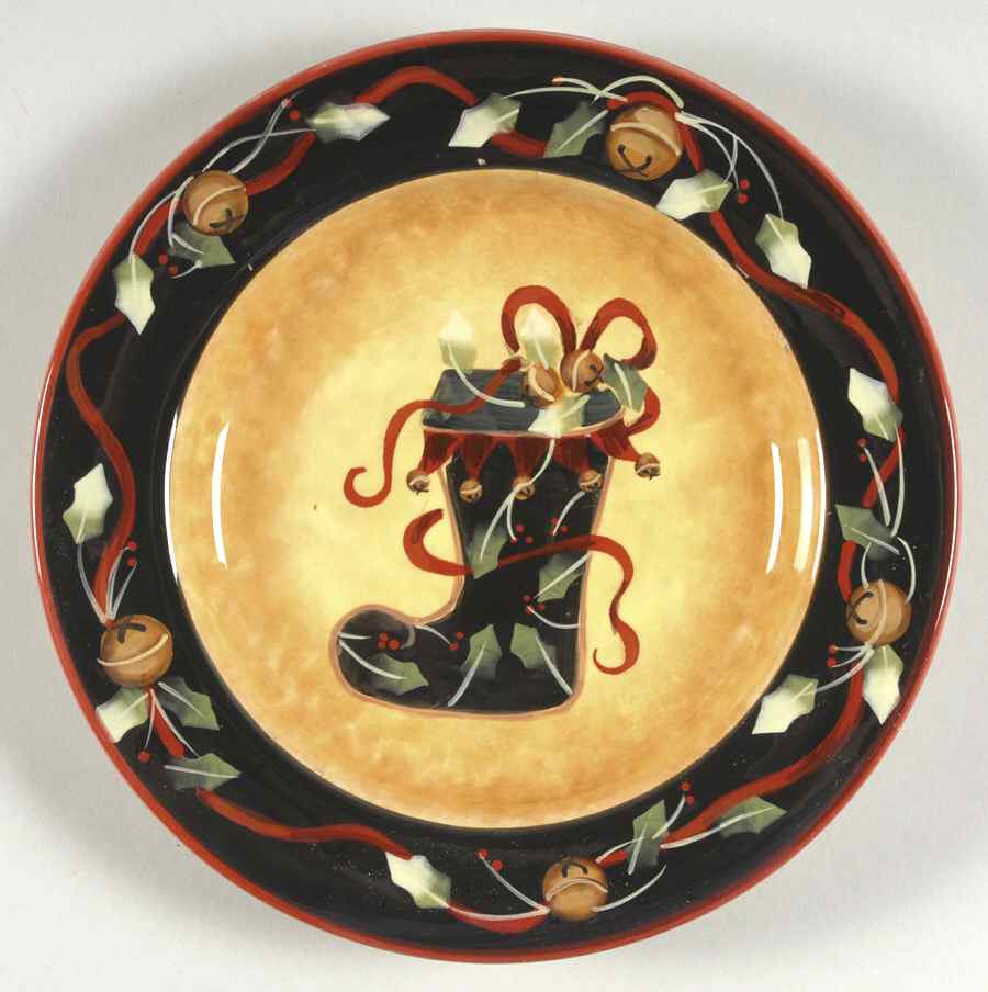 Ribbons & Bells Dessert/Pie Plate by Certified International-1