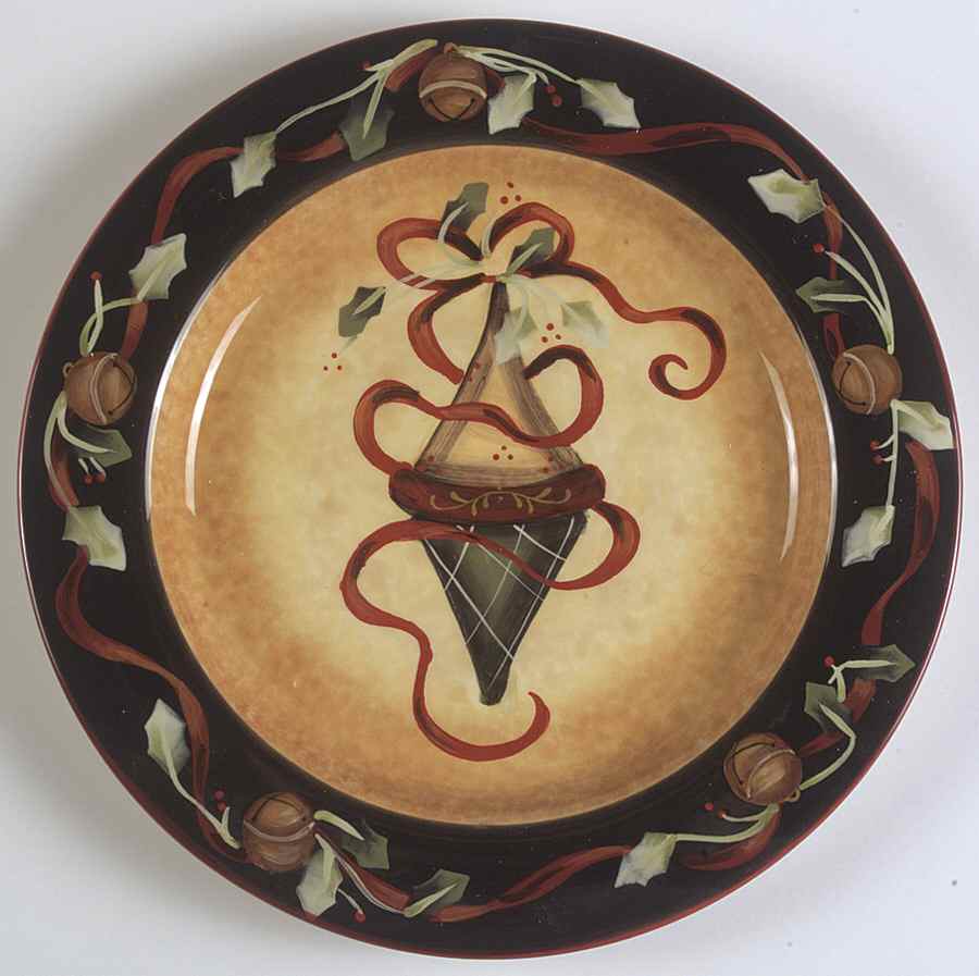 Ribbons & Bells Dinner Plate by Certified International-1