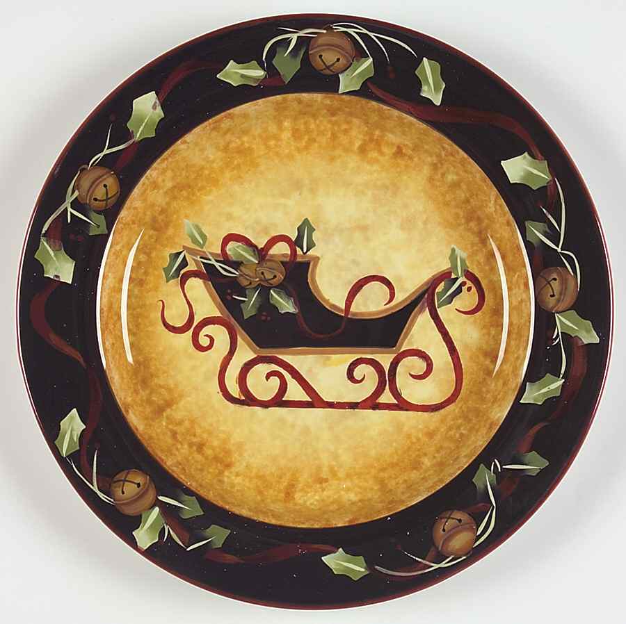 Ribbons & Bells Dinner Plate by Certified International-1