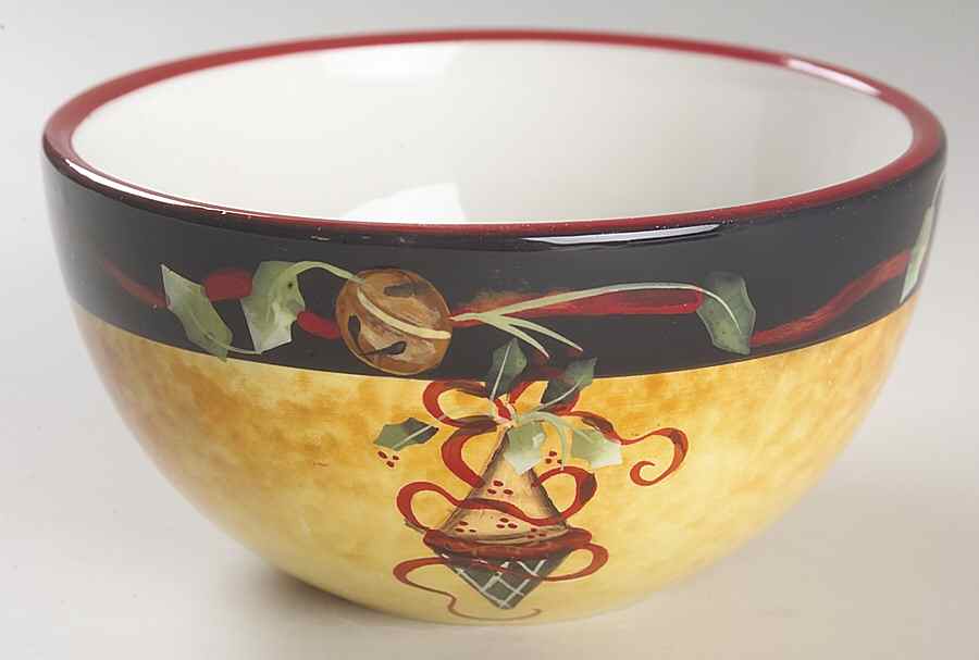 Ribbons & Bells Individual Ice Cream Dish by Certified International-1