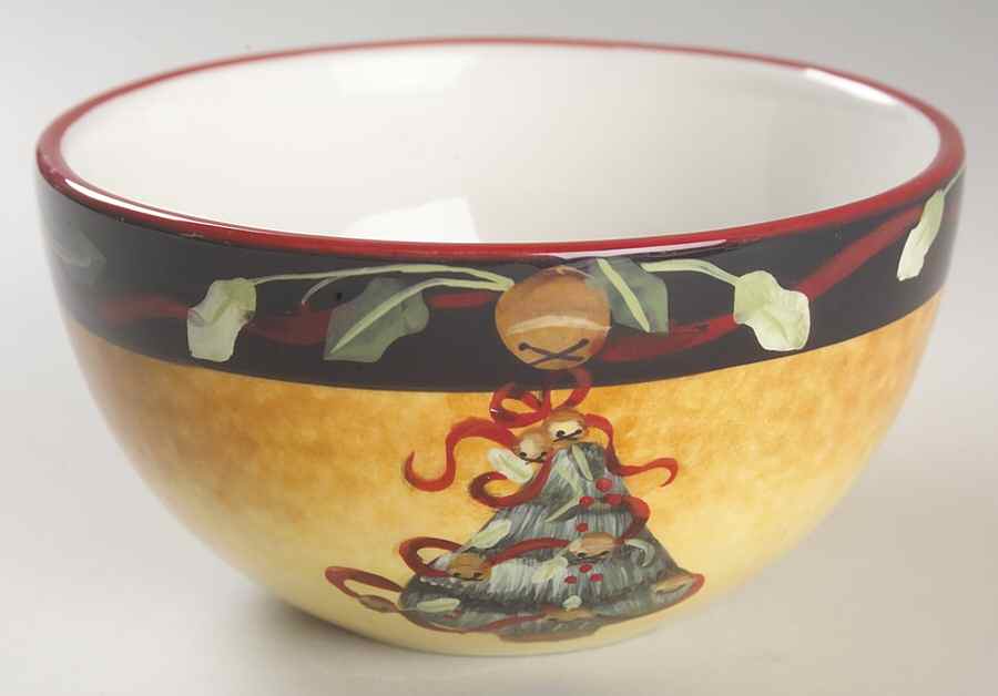 Ribbons & Bells Individual Ice Cream Dish by Certified International-1