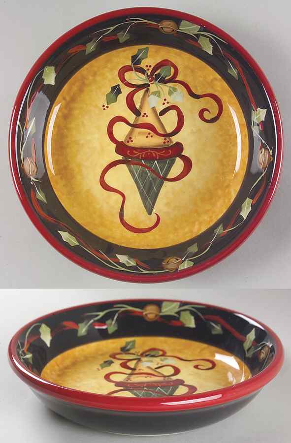 Ribbons & Bells 9" Individual Pasta Bowl by Certified International-1