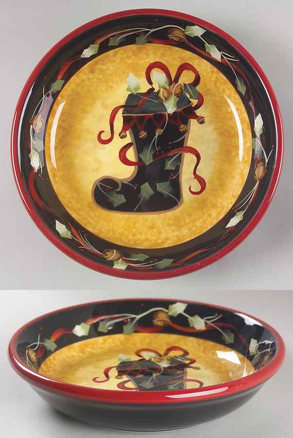 Ribbons & Bells 9" Individual Pasta Bowl by Certified International-1