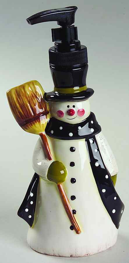 Folk Snowman Figural Lotion Dispenser by Certified International-1