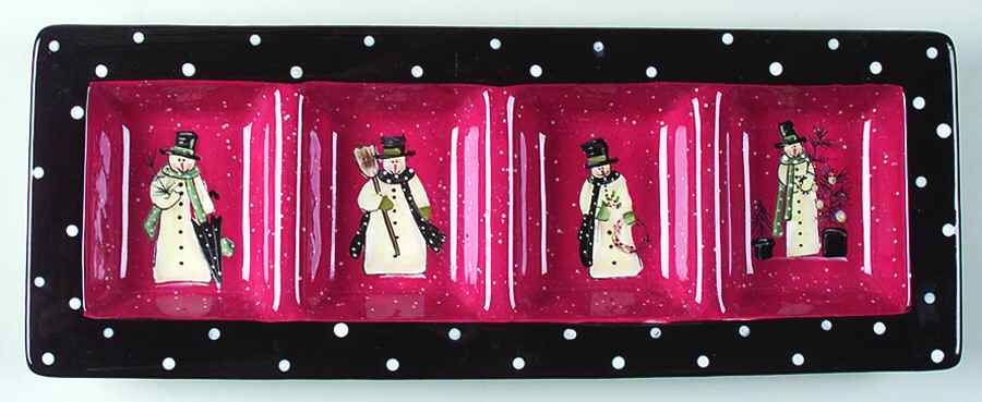 Folk Snowman 4 Part Relish by Certified International-1