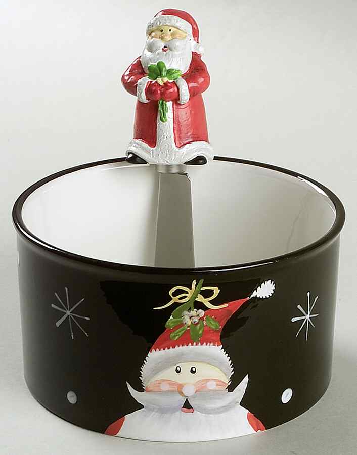Holiday Santa Dip Bowl & Spreader Set by Certified International-1