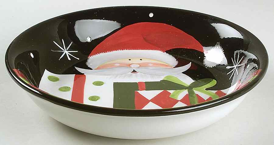 Holiday Santa 9" Individual Pasta Bowl by Certified International-1