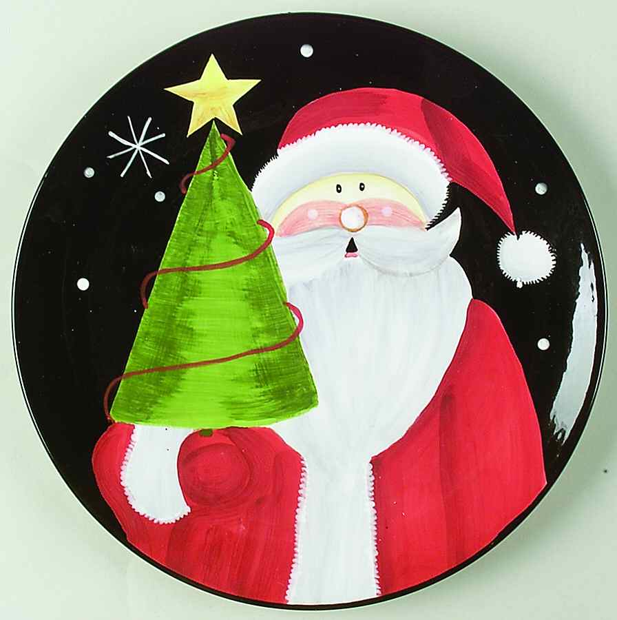 Holiday Santa Dinner Plate by Certified International-1