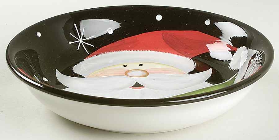 Holiday Santa 9" Individual Pasta Bowl by Certified International-1