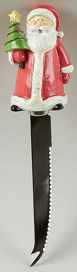 Holiday Santa Cheese Knife with Stainless Blade by Certified International-1