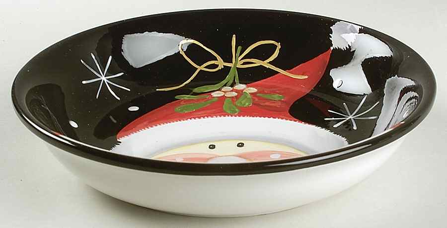 Holiday Santa 9" Individual Pasta Bowl by Certified International-1
