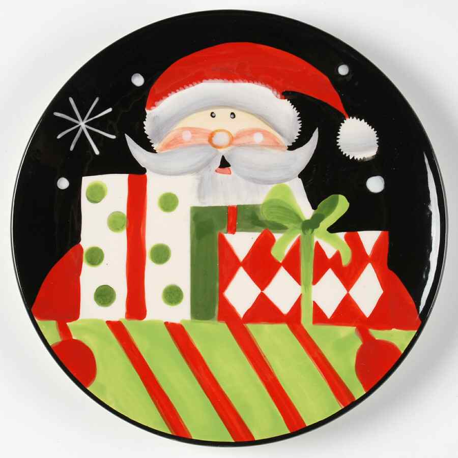 Holiday Santa Dessert/Pie Plate by Certified International-1