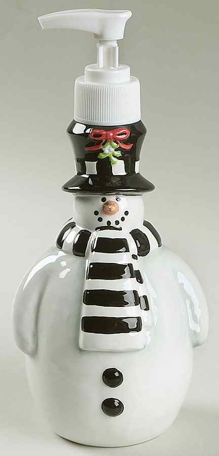 Holiday Snowman Figural Lotion Dispenser by Certified International-1