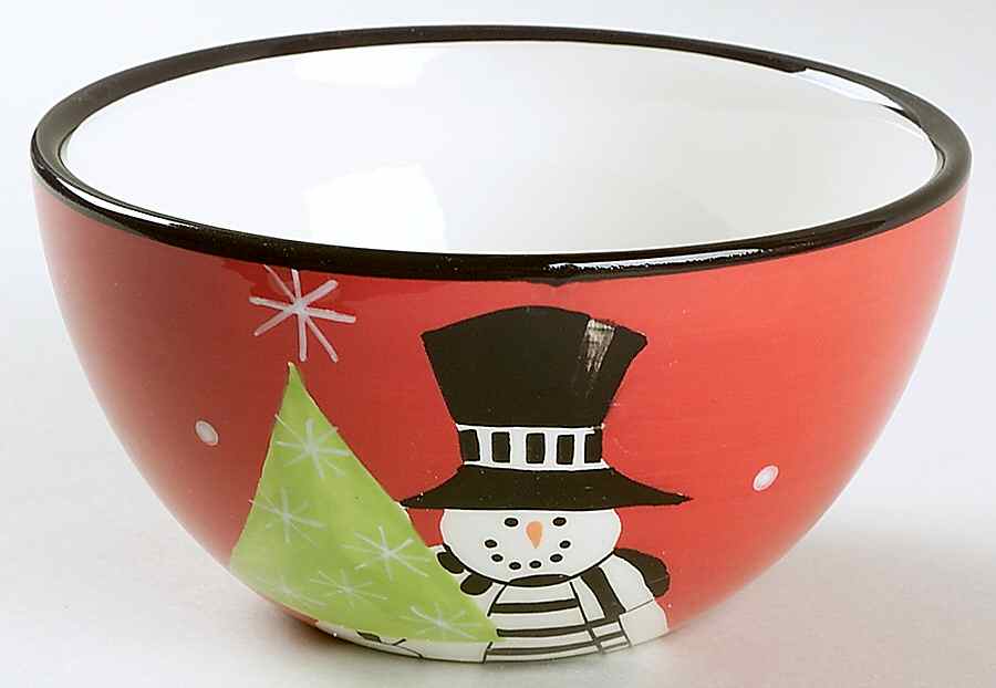 Holiday Snowman Individual Ice Cream Dish by Certified International-1