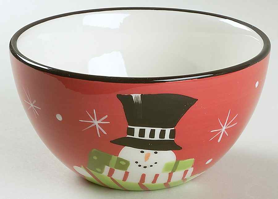 Holiday Snowman Individual Ice Cream Dish by Certified International-1