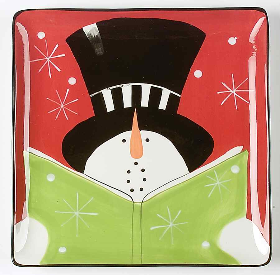 Holiday Snowman Dinner Plate by Certified International-1