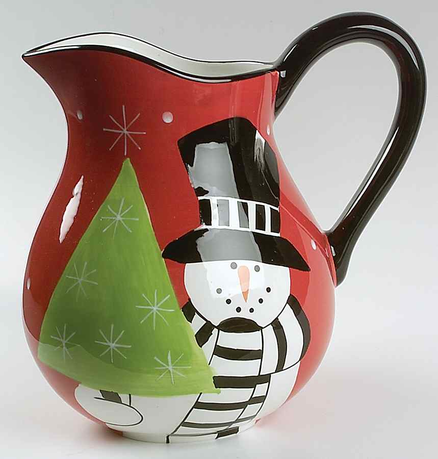 Holiday Snowman 144 Oz Pitcher by Certified International-1