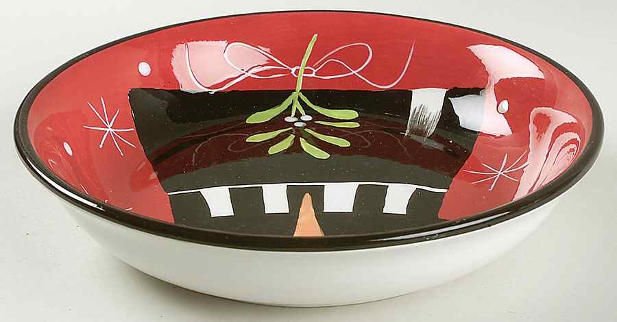 Holiday Snowman 9" Individual Pasta Bowl by Certified International-1