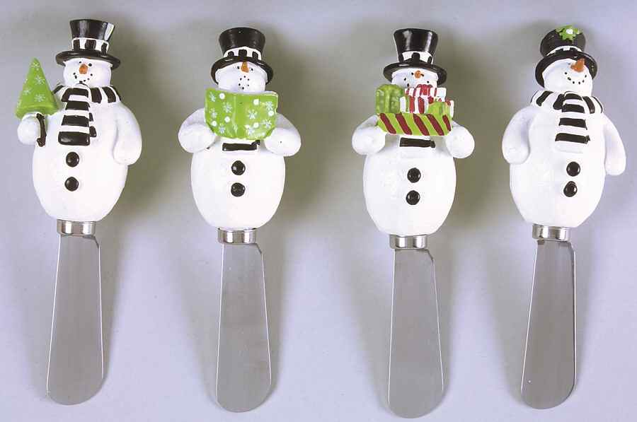 Holiday Snowman Individual Spreader - Set of 4 Motifs by Certified International-1
