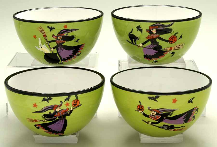 Enchanted Halloween Individual Ice Cream Dish - Set of 4 Motifs by Certified International-1