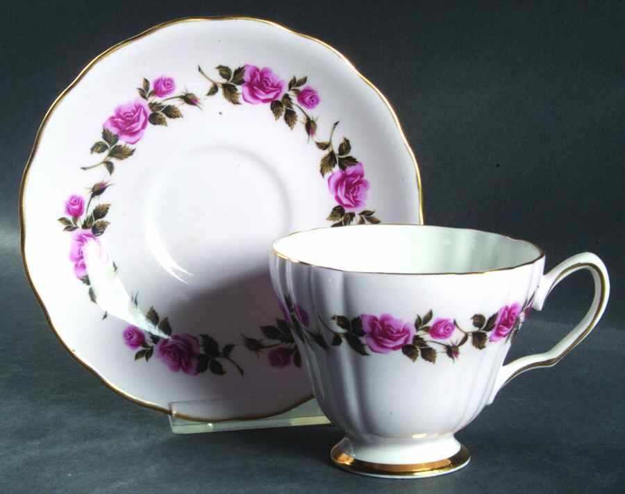 8109 Footed Cup & Saucer Set by Colclough-1