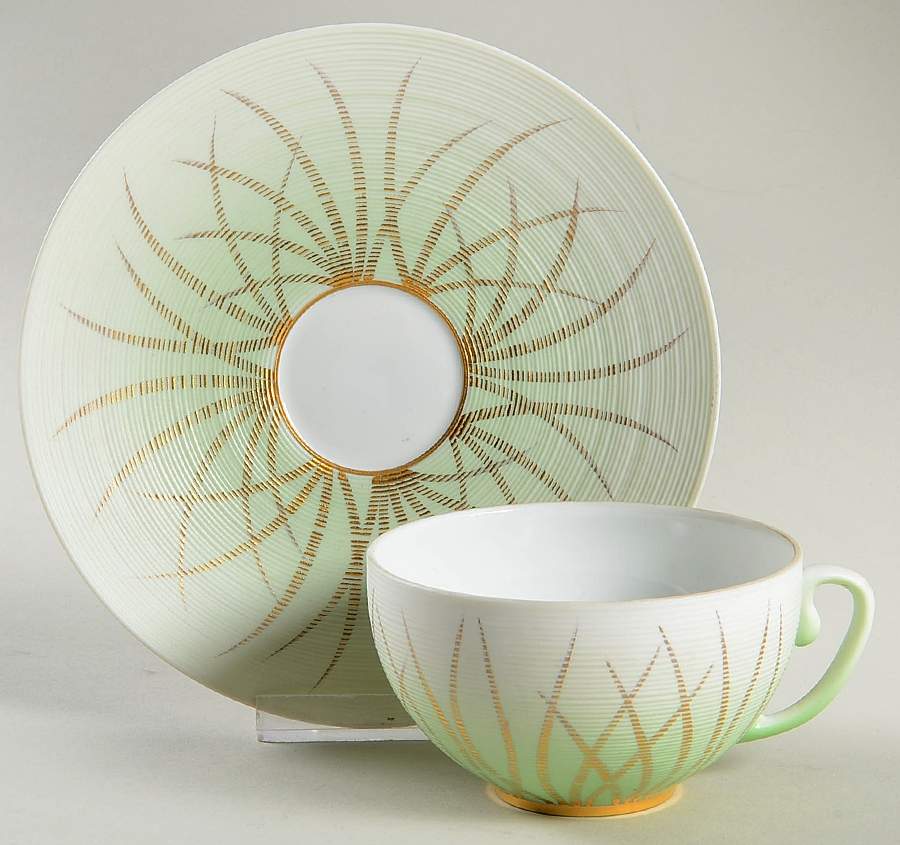 Toundra Spring (Printemps) Flat Cup & Saucer Set by Jean Louis Coquet-1