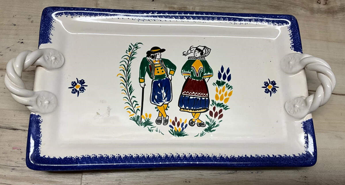 Breton 11" Rectangular Handled Serving Platter by Ceramiq Cornouaille-1