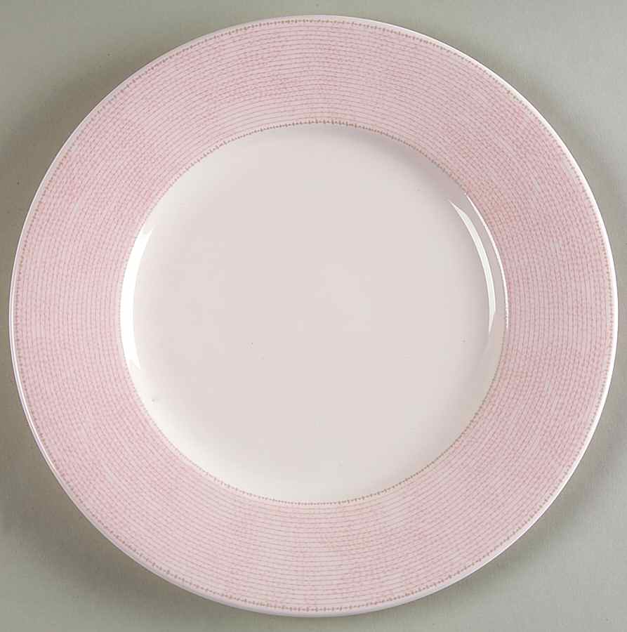 Pink Stencil Salad/Dessert Plate by Calvin Klein-1