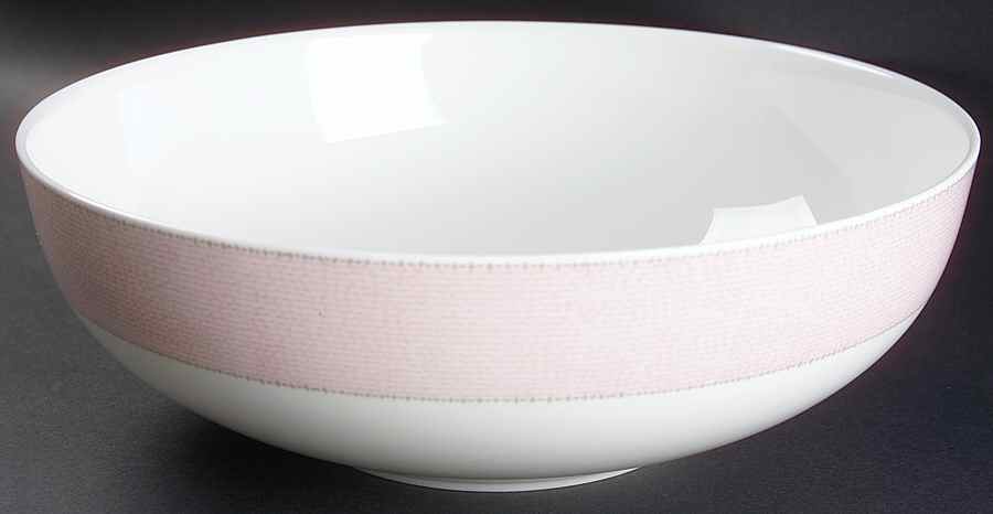 Pink Stencil 10" Round Vegetable Bowl by Calvin Klein-1