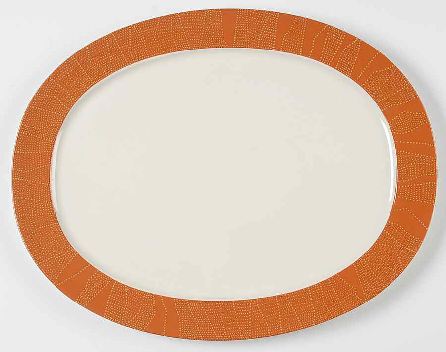 Nomad 15" Oval Serving Platter by Calvin Klein-1