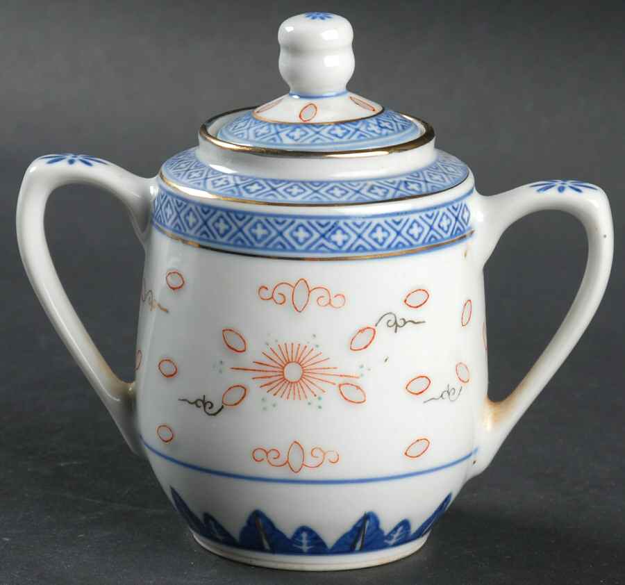 CX369 Sugar Bowl & Lid by China (Made in China)-1