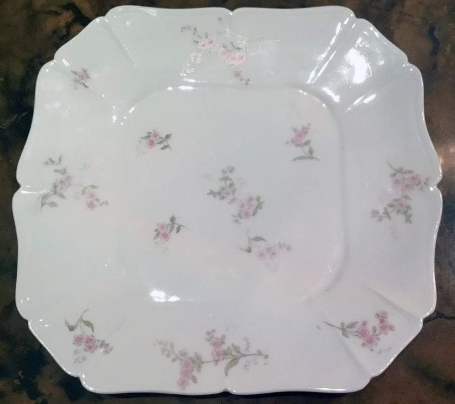 CHF1346 Square Cake Plate by Charles Field Haviland-1