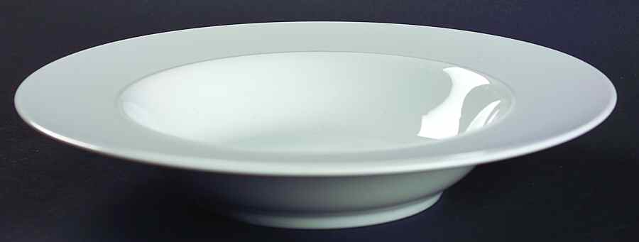 Epoch White Large Rim Soup Bowl by Crate & Barrel-1