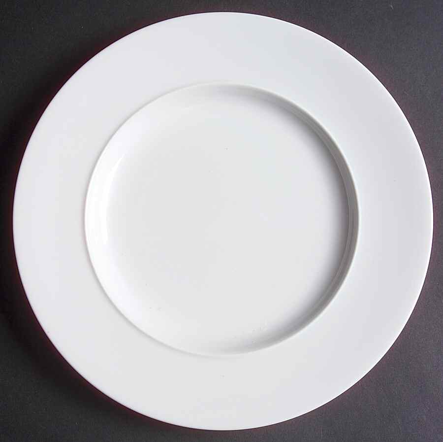 Epoch White Salad Plate by Crate & Barrel-1