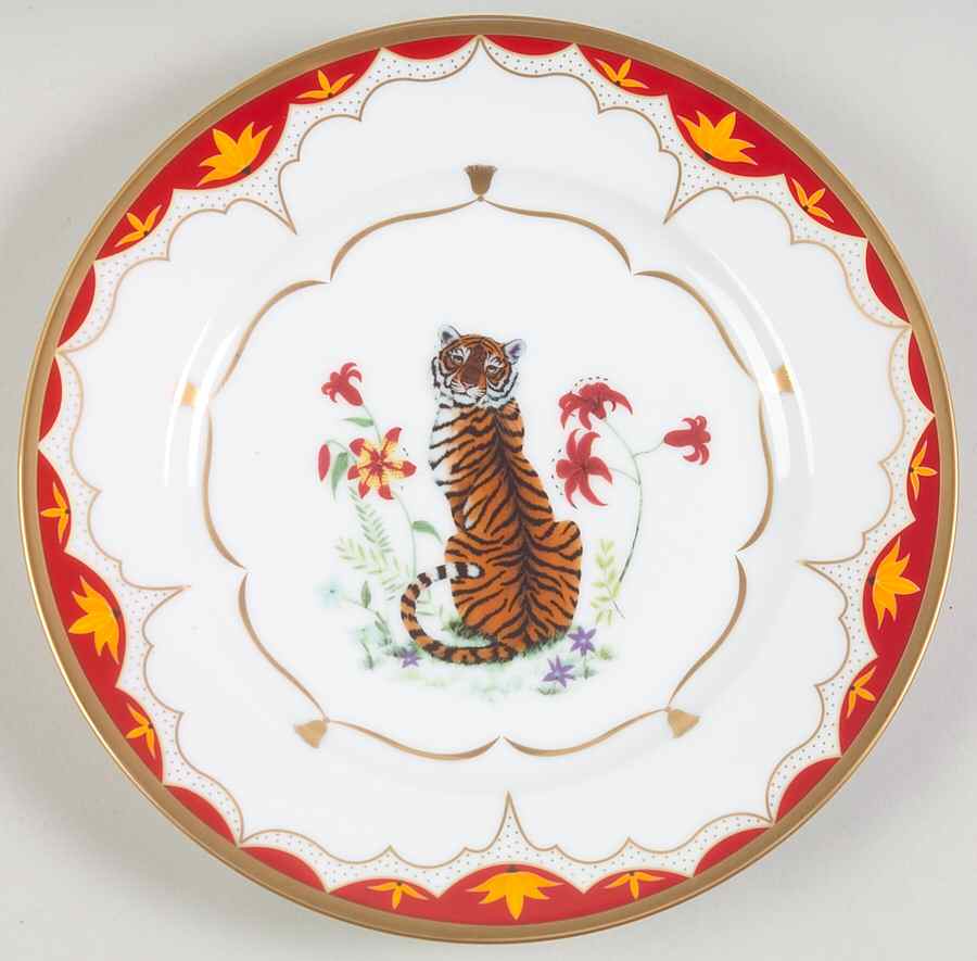 Tiger Lily Salad Plate by Lynn Chase-1