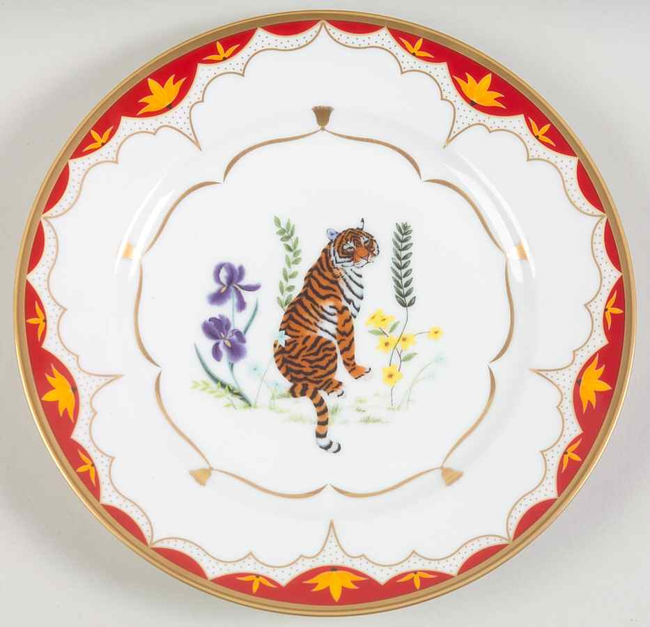 Tiger Lily Salad Plate by Lynn Chase-1