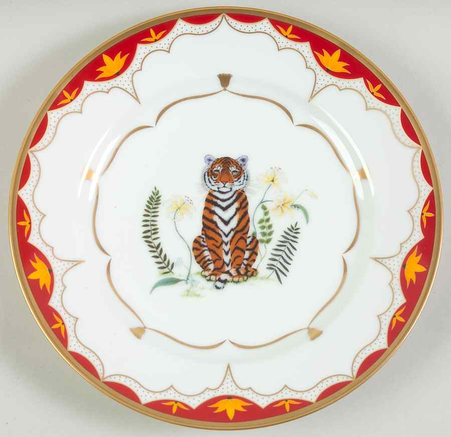 Tiger Lily Salad Plate by Lynn Chase-1