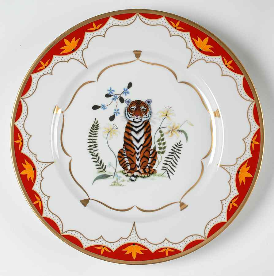Tiger Lily Service Plate (Charger) by Lynn Chase-1