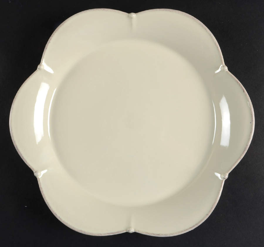 Meridian Cream Luncheon Plate by Casafina-1