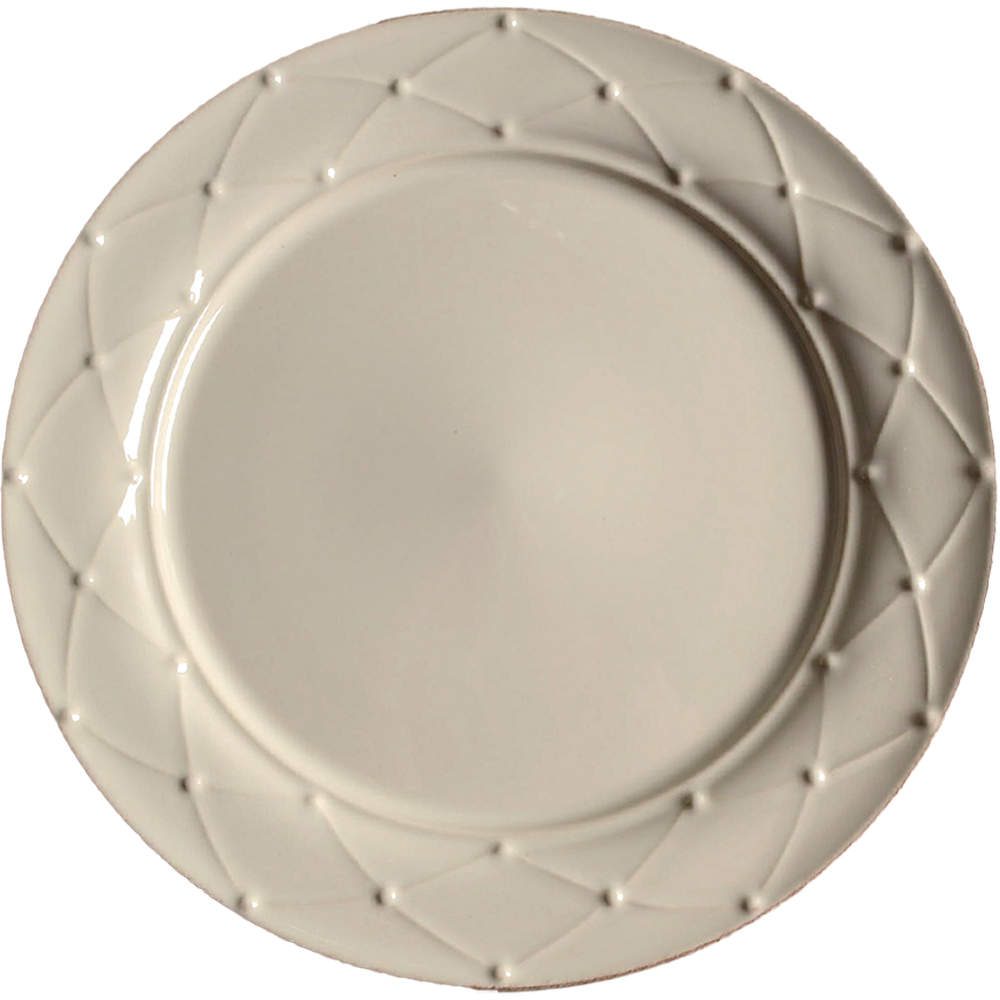 Meridian Cream Dinner Plate by Casafina-1