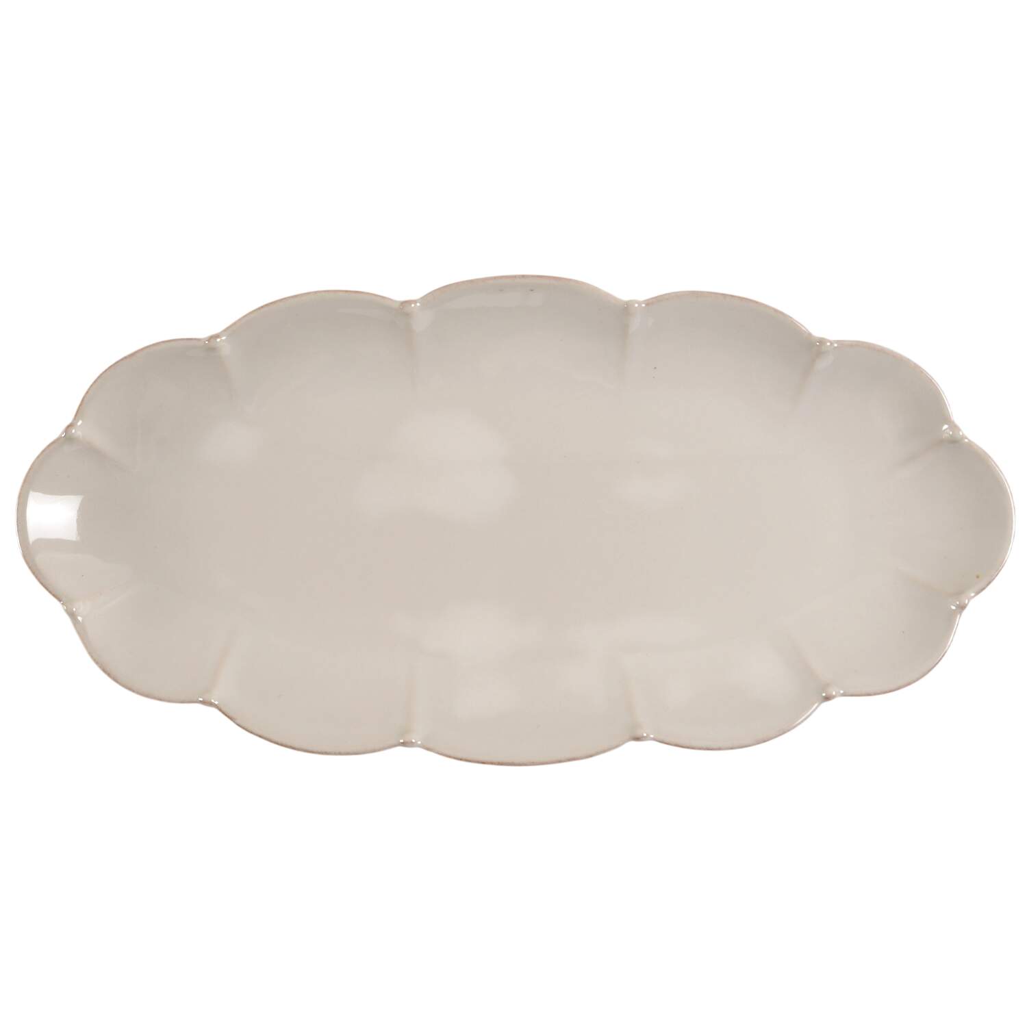 Meridian Cream 15" Oval Tray by Casafina-1