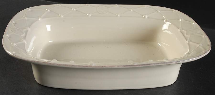 Meridian Cream 12" Rectangular Baker by Casafina-1