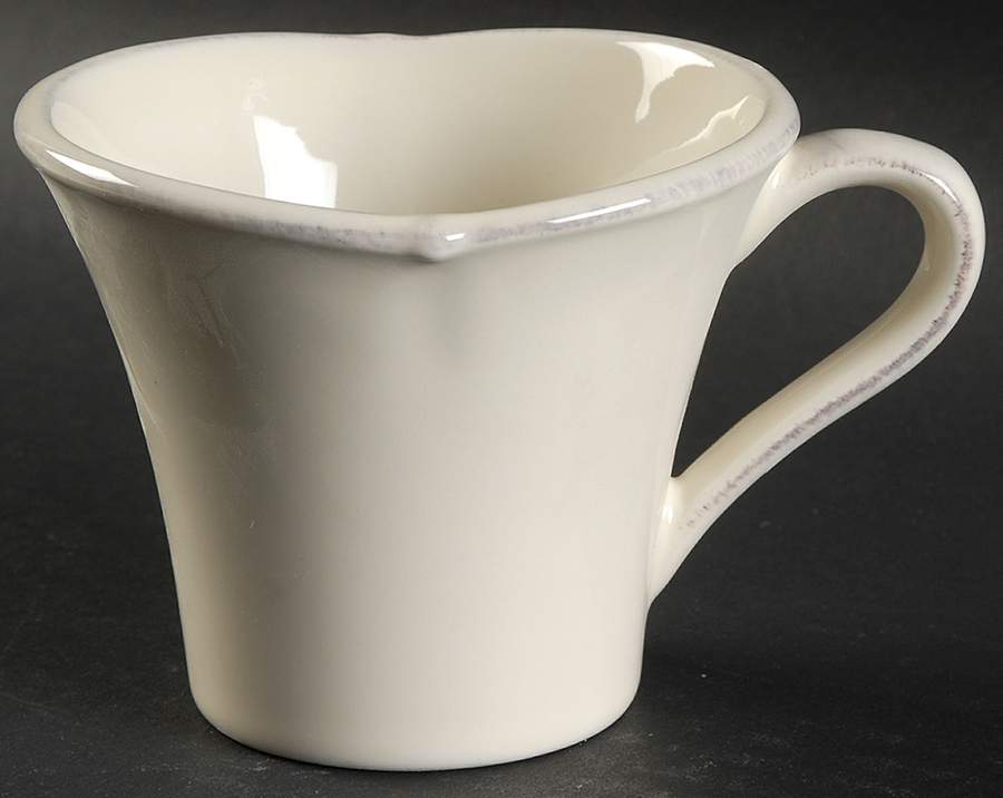 Meridian Cream Flat Cup by Casafina-1