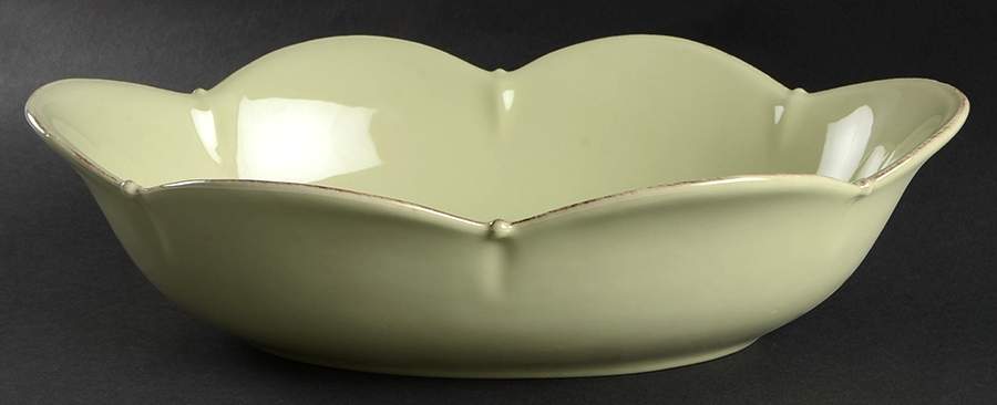 Meridian Sage Green 14" Large Oval Salad Serving Bowl by Casafina-1